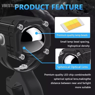 VBESTLIFE Đèn LED 12.000LM 2 chiếc – 4 chế độ, chống nước, xe máy, tải, rơ moóc 8 VBESTLIFE Đèn LED 12.000LM 2 chiếc – 4 chế độ, chống nước, xe máy, tải, rơ moóc 8