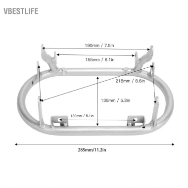 VBESTLIFE Giá đỡ đèn pha nhôm Anodized cho Monkey Z50 Baja – Lắp đặt nhanh, tương thích BikeSKU