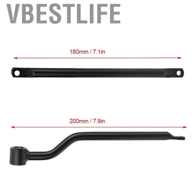 VBESTLIFE Giá đỡ túi yên 200x180mm Thanh hỗ trợ màu đen - Giảm 20% cho xe máy