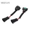 VBESTLIFE Gorgeri 2 Đèn Pha H8 H9 H11 ô tô: Adapter Ổ cắm Chân Nữ Nam Dây Cắm Giá Đỡ 7
