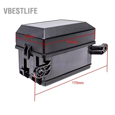 VBESTLIFE Hộp Rơle 12 khe 6 rơle ATC/ATO, 41 chân kim loại cho ô tô và hàng hải