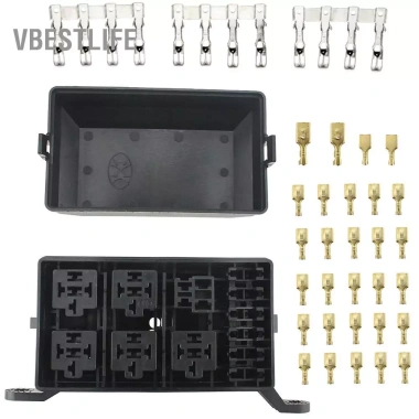 VBESTLIFE Hộp Rơle 12 khe 6 rơle ATC/ATO, 41 chân kim loại cho ô tô và hàng hải 5 VBESTLIFE Hộp Rơle 12 khe 6 rơle ATC/ATO, 41 chân kim loại cho ô tô và hàng hải 5