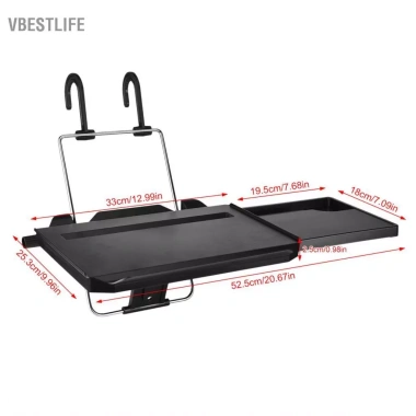 VBESTLIFE Khay Đựng Trên Vô Lăng Ô Tô Điều Chỉnh, Tựa Đầu Ghế Sau, Ngăn Kéo, Khe Tablet, Giá Đựng Cốc: Tiện Lợi Cho Làm Việc và Ăn Uống