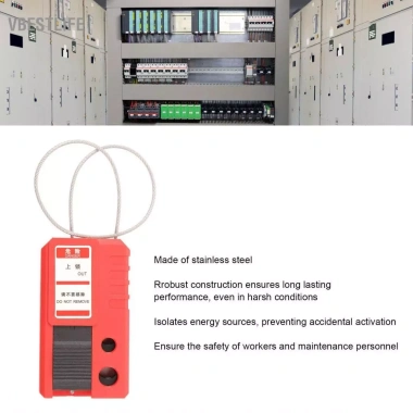 VBESTLIFE Khóa cáp Tagout Saluaqui thép không gỉ điều chỉnh cách điện công nghiệp màu đỏ - Giá ưu đãi 130.900₫ 5 VBESTLIFE Khóa cáp Tagout Saluaqui thép không gỉ điều chỉnh cách điện công nghiệp màu đỏ - Giá ưu đãi 130.900₫ 5