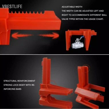 VBESTLIFE Khóa van bi công nghiệp điều chỉnh – An toàn, dễ lắp, nhỏ gọn, giá ưu đãi 174.900₫