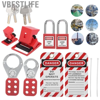 VBESTLIFE Lockout Tagout Kit - Khóa đa chức năng, an toàn công nghiệp, 459.800₫ 2