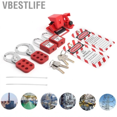 VBESTLIFE Lockout Tagout Kit - Khóa đa chức năng, an toàn công nghiệp, 459.800₫ 6