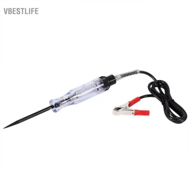 VBESTLIFE Máy kiểm tra điện áp 6V-12V-24V DC cho ô tô, xe tải – Mạch thép carbon, đầu dò dài, bút bóng đèn – Giá ưu đãi 83.600₫