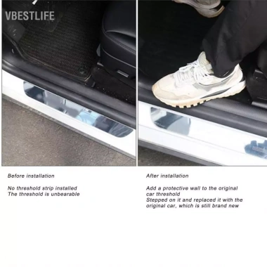 VBESTLIFE Miếng dán bảo vệ ngưỡng cửa ô tô 2 miếng, chịu mài mòn, lắp nhanh, thay thế mặt trước 467.500₫