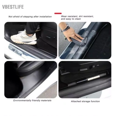 VBESTLIFE Miếng dán bảo vệ ngưỡng cửa ô tô 2 miếng, chịu mài mòn, lắp nhanh, thay thế mặt trước 467.500₫