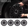 VBESTLIFE Mũ trung tâm bánh xe 14 inch Saluaqui - Bảo vệ nhựa ABS cao cấp Universal Fit R14, giá chỉ 870.100 VND