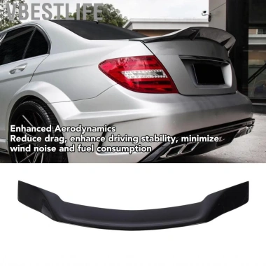 VBESTLIFE Nắp Cốp Đuôi Xẻ Tà Cánh Bóng Đen giảm tiếng ồn - Phù hợp C W204 C180 C250 C63 - 999.900₫ 5