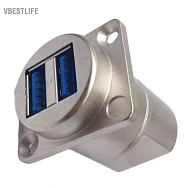 VBESTLIFE Ổ cắm nối USB loại D, kết nối ổn định, gắn bảng điều khiển cho 86 tủ máy, vỏ bạc - Giá chỉ 207.900₫ 5