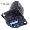 VBESTLIFE Ổ cắm nối USB loại D, kết nối ổn định, gắn bảng điều khiển cho 86 tủ máy, vỏ bạc - Giá chỉ 207.900₫ 9
