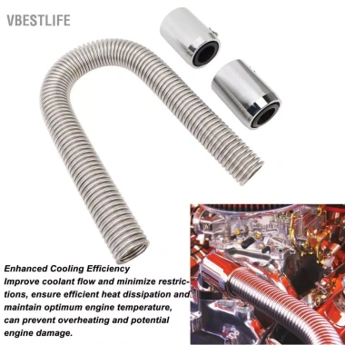 VBESTLIFE Ống tản nhiệt linh hoạt 24in thép không gỉ, đa kích thước 1/4‑1/2‑3/4‑5/8in, làm mát hiệu quả, giá 649.000₫ 5