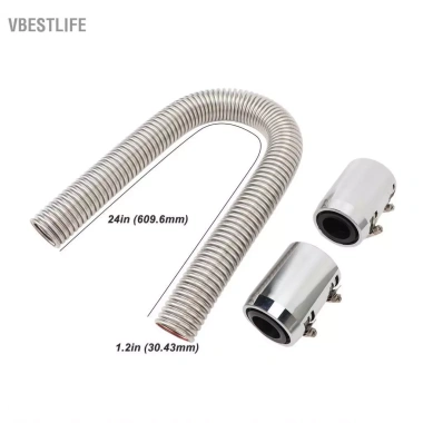 VBESTLIFE Ống tản nhiệt linh hoạt 24in thép không gỉ, đa kích thước 1/4‑1/2‑3/4‑5/8in, làm mát hiệu quả, giá 649.000₫ 9