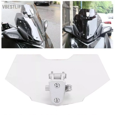 VBESTLIFE Pissente Mở Rộng Xe Máy Acrylic Clip Chắn Gió Điều Chỉnh 8,58x4,33in Trong Suốt - Giá Ưu Đãi 486.200 VND