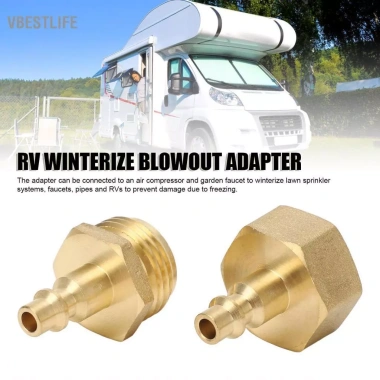 VBESTLIFE RV Winterize Blowout Adaptor - Vòi Rugged Garden, Lắp cho thuyền cắm trại, Giá ưu đãi 166.100 VND 5