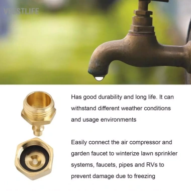VBESTLIFE RV Winterize Blowout Adaptor - Vòi Rugged Garden, Lắp cho thuyền cắm trại, Giá ưu đãi 166.100 VND 6