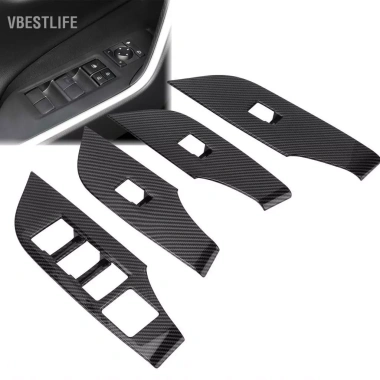 VBESTLIFE Sợi Carbon Cửa Sổ Công Tắc Bảng Viền Khung Thay Thế 4 2.019‑2.021 Bên Trái Ngăn Thiệt Hại – Giảm 22%