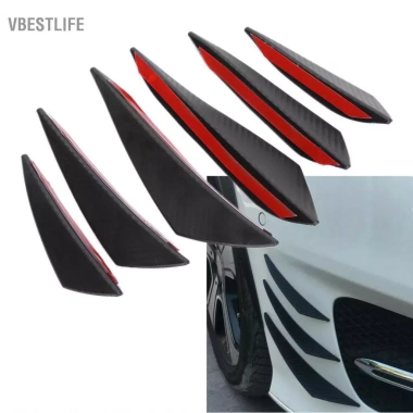 VBESTLIFE sợi carbon trước môi bộ chia canard miếng dán đa năng đen Giá ưu đãi 100,100₫ 2