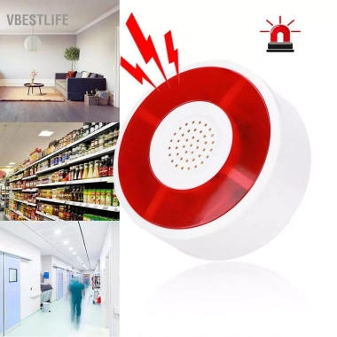 VBESTLIFE Sonew DC 12V LED Nhấp Nháy Đèn An Ninh, Hệ Thống Báo Động, Còi Hú Acousto-Optic - Giá chỉ 185.900₫ 2