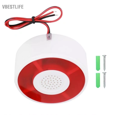 VBESTLIFE Sonew DC 12V LED Nhấp Nháy Đèn An Ninh, Hệ Thống Báo Động, Còi Hú Acousto-Optic - Giá chỉ 185.900₫ 3
