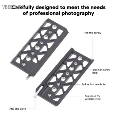 VBESTLIFE Tấm khớp an toàn 1/4‑3/8 inch, lưỡi lê 5, hợp kim nhôm nhẹ - Giá đỡ BMPCC4K6K A7S3JTZ chỉ 820.600₫ 3