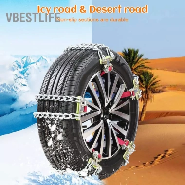VBESTLIFE Tbest 2 Xích Tuyết Chống Trượt Lốp SUV Xe Tải 205‑225mm Thép Mangan