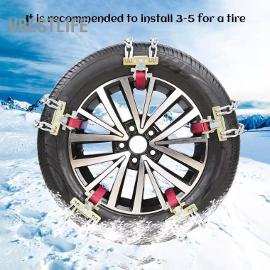 VBESTLIFE Tbest 2 Xích Tuyết Chống Trượt Lốp SUV Xe Tải 205‑225mm Thép Mangan
