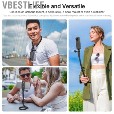 VBESTLIFE TELESIN TE-FM-003 Giá đỡ điện thoại 20.4in, chịu tải 1/4in, tương thích GoPro 12-7, Insta36 - 393.800₫