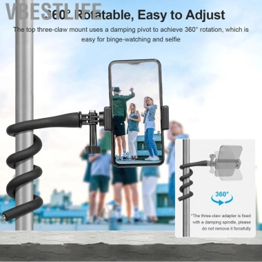 VBESTLIFE TELESIN TE-FM-003 Giá đỡ điện thoại 20.4in, chịu tải 1/4in, tương thích GoPro 12-7, Insta36 - 393.800₫