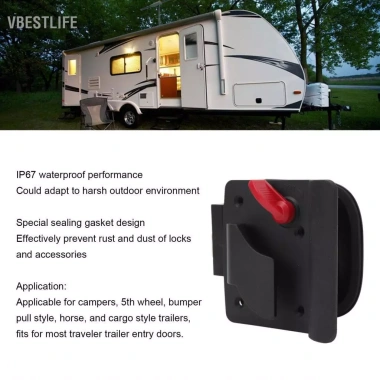 VBESTLIFE Thay Thế Cửa RV Cơ Khí – Khóa An Toàn, Dùng Cho Cắm Trại & Xe Kéo
