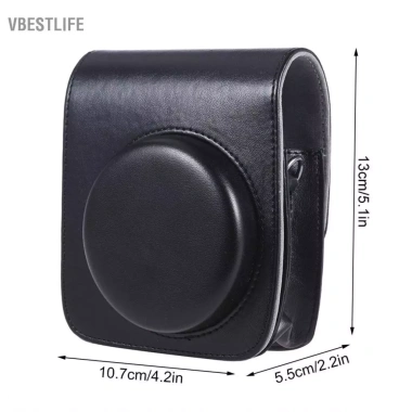 VBESTLIFE Túi Bảo Vệ Da Vintage Dây Đeo Cho Fujifilm Instax Mini 90 Phim Tức Thì 8