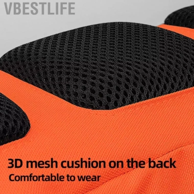 VBESTLIFE Túi đeo hông chống nước, dung tích lớn, dây điều chỉnh, màu cam, nam - đi bộ, chạy