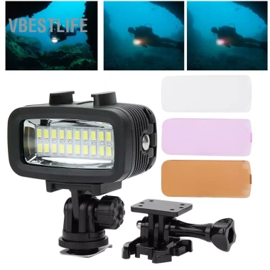 VBESTLIFE Vỏ Case Chống Nước Độ Sâu Lặn, Đèn LED Chiếu Sáng, Chụp Ảnh Dưới Nước