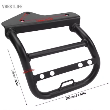 VBESTLIFE Wisoqu Túi Xe Máy Bên Trái Ống Sắt 17mm Cứng cho XSR 900 2.022‑2.023 – Không Gian, Lắp Đặt Nhanh