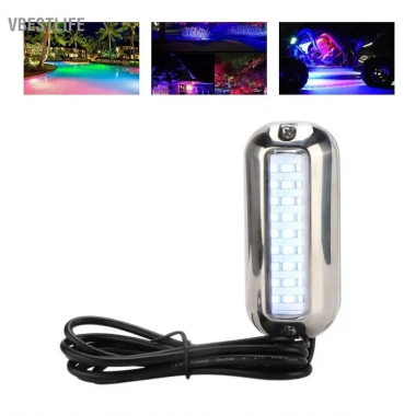 VBESTLIFE Yosoo Blue 27 LED Đèn dưới nước 74LM IP68 - Đèn trại thuyền, 304.700₫