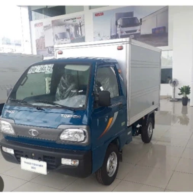 Vè che mưa gắn xe tải Thaco Towner nhựa đen dẻo 990-850-900-750kg có keo dán, giá 1 cặp 229.000 VND 3