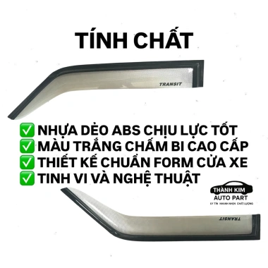 Vè che mưa xe du lịch Ford Transit 16 chỗ trắng chấm bi 2.014-2.023 1 cặp 2 miếng giảm giá 2