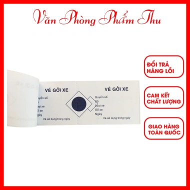 Vé Gửi Xe 100 Tờ - Cùi Giữ Xe 6x15cm, Phiếu Giữ Xe Giá 18.000 (Giảm từ 21.960)