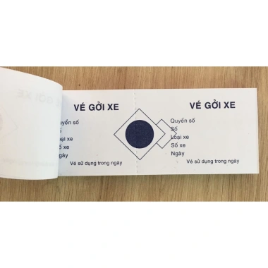 Vé Gửi Xe 100 Tờ - Cùi Giữ Xe 6x15cm, Phiếu Giữ Xe Giá 18.000 (Giảm từ 21.960) 2 Vé Gửi Xe 100 Tờ - Cùi Giữ Xe 6x15cm, Phiếu Giữ Xe Giá 18.000 (Giảm từ 21.960) 2