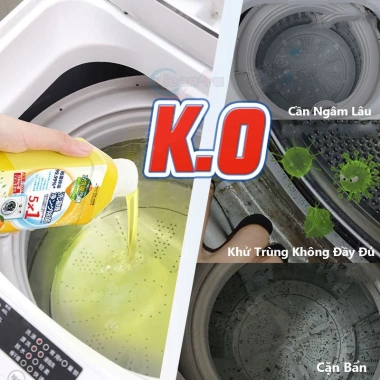 Vệ sinh máy giặt Bột tẩy lồng 250ml - Làm sạch sâu 99% vi khuẩn, hiệu quả cao 3