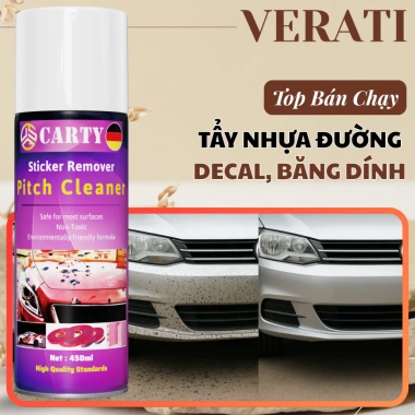 Vệ sinh ô tô, tẩy ngoại thất, nước lau và rửa xe Carty 450ml - giảm giá 130k, giá gốc 156k