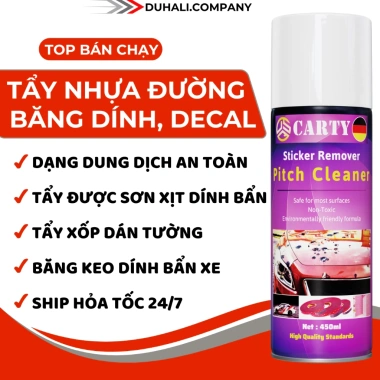 Vệ sinh ô tô toàn diện - Tẩy ngoại thất, nước rửa xe CARTY 450ml - Chỉ 130.000đ
