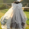 Veil Trắng Lãng Mạn Nơ Phồng - Phụ Kiện Cô Dâu Đám Cưới, Giá 39.600 VND 4