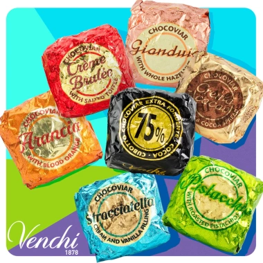 Venchi Caviar 75% Sôcôla Đen 18g Sandwich Kẹo Cưới Nhập Khẩu Đồ Ăn Nhẹ Số Lượng Lớn Giá Ưu Đãi 252.500 VND 2