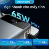 Vention 65W 20.000mAh – 3 Cổng Sạc Nhanh Laptop/Phone, Cáp Tích Hợp, BH 12 Tháng 3