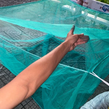 Vèo mùng nuôi cá Cở Lớn 2m cao, tráng 4x4 đến 4x8m, 3x3 đến 3x8m, 2x2 đến 2x8m, có nắp đậy, giá 170.000đ 2