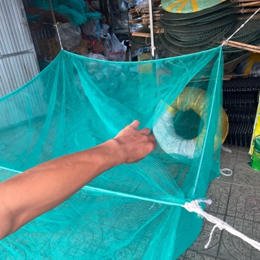Vèo mùng nuôi cá Cở Lớn 2m cao, tráng 4x4 đến 4x8m, 3x3 đến 3x8m, 2x2 đến 2x8m, có nắp đậy, giá 170.000đ 6